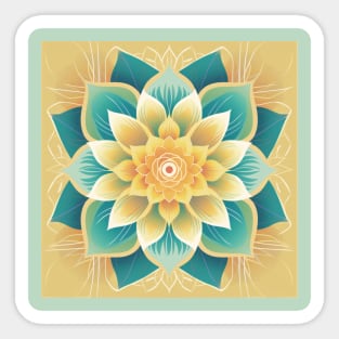 Lotus Mandala Design Sticker